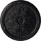 Ekena Millwork Luton Ceiling Medallion (Fits Canopies up to 3 1/2"), Hand-Painted Steel Gray, 21"OD x 2"P CM21LUSGS - alternate 1